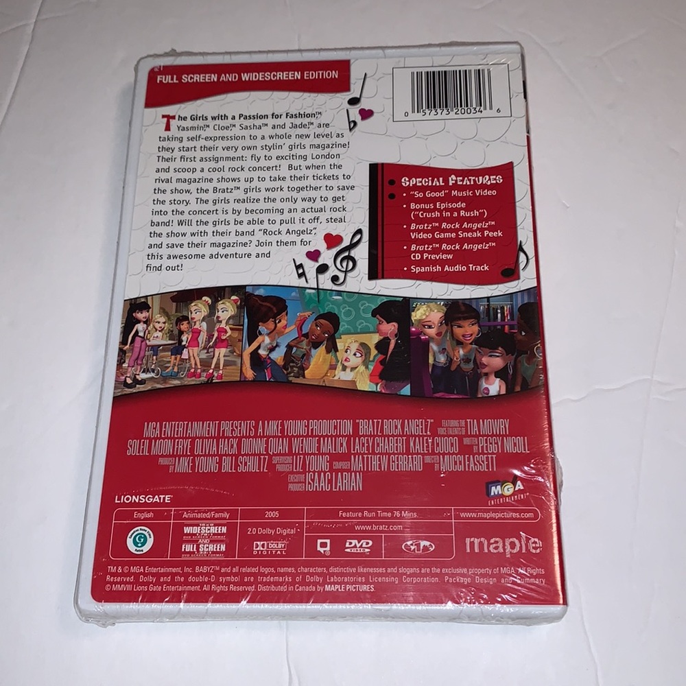 Bratz Rock Angelz DVD 2005 - New and Sealed - Picture 3 of 7